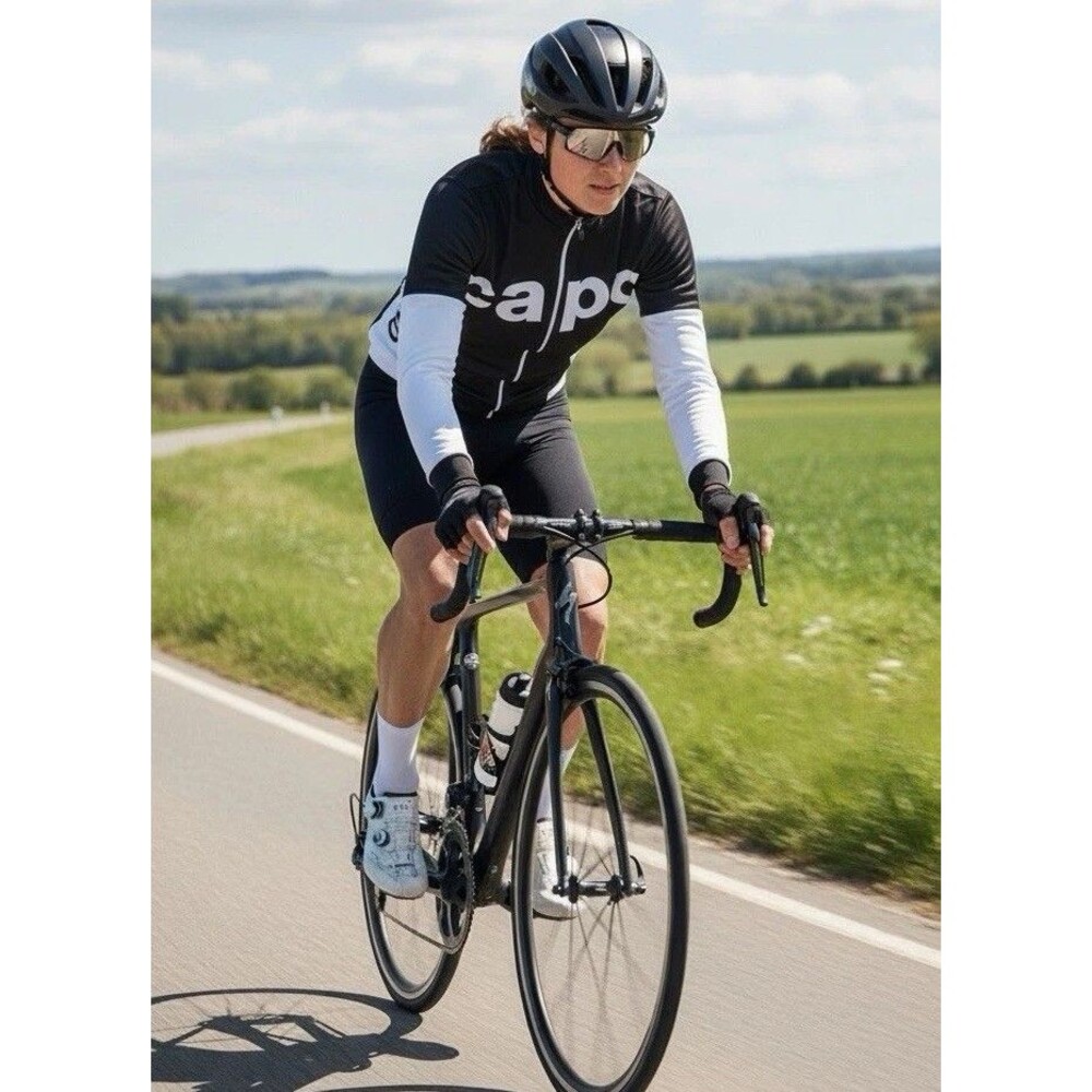 Capo Women’s L Full Zip Thermal Long Sleeve Jersey Made In Italy